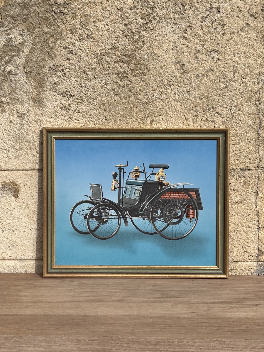 Villeroy & Boch Luxembourg, plaque en faïence de la première voiture -photo-3