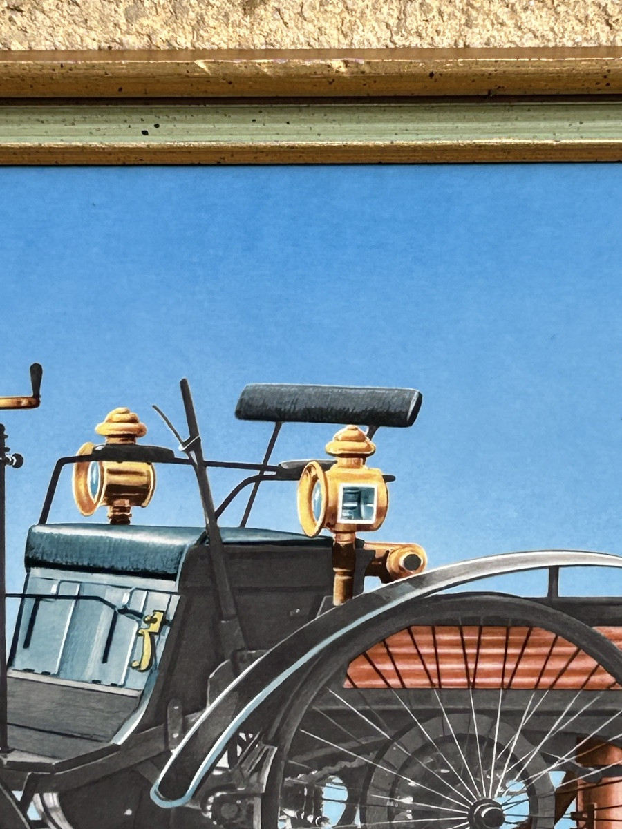 Villeroy & Boch Luxembourg, plaque en faïence de la première voiture -photo-1