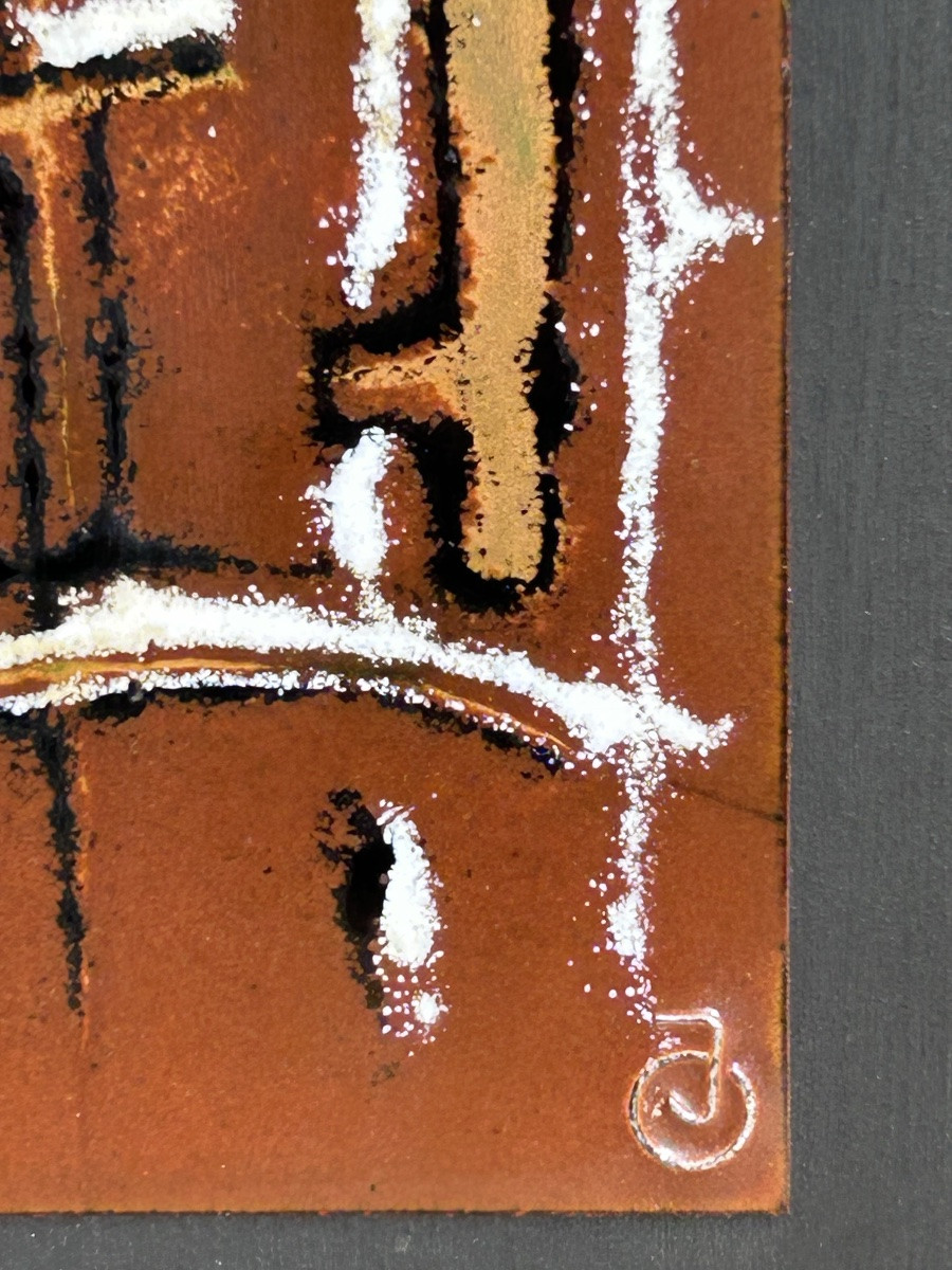 Jos Oestreicher, tableau émail peintre luxembourgeois -photo-2