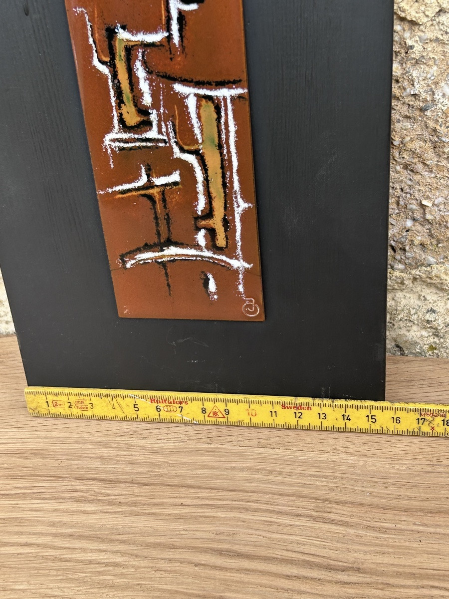 Jos Oestreicher, tableau émail peintre luxembourgeois -photo-5