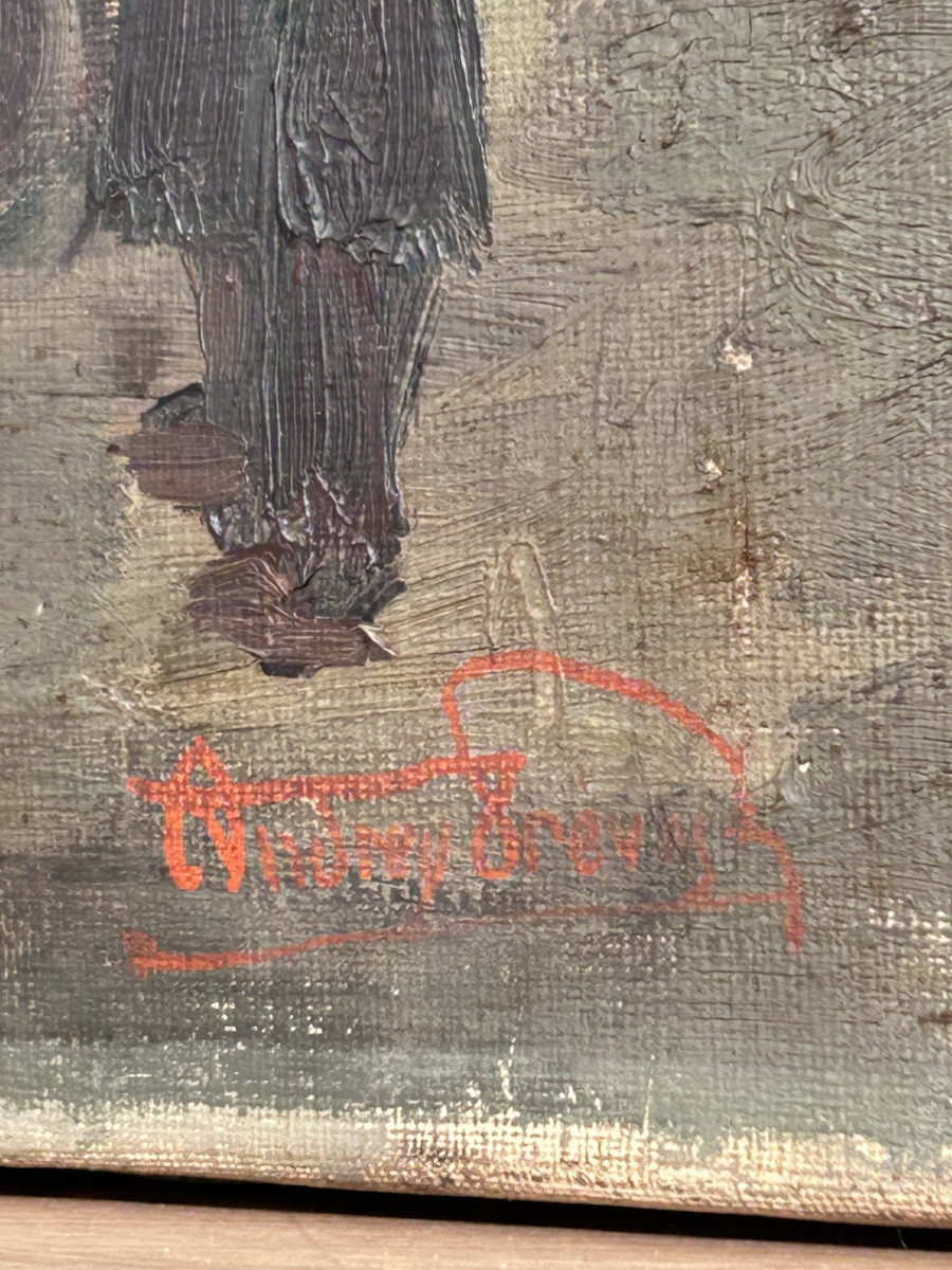 A. Prevost, tableau huile sur toile -photo-3