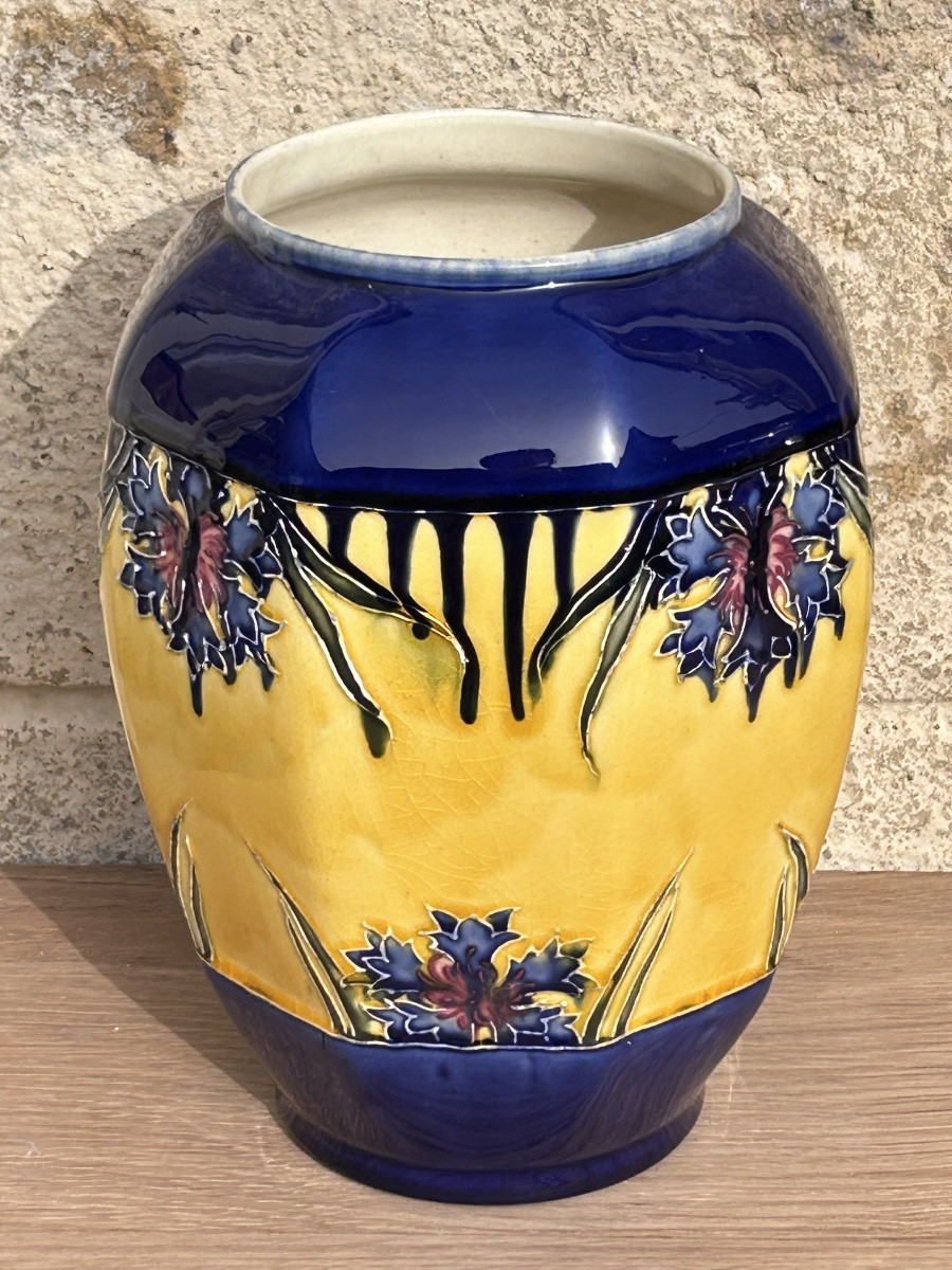 Pair Of Art Nouveau Majolica Vases -photo-1