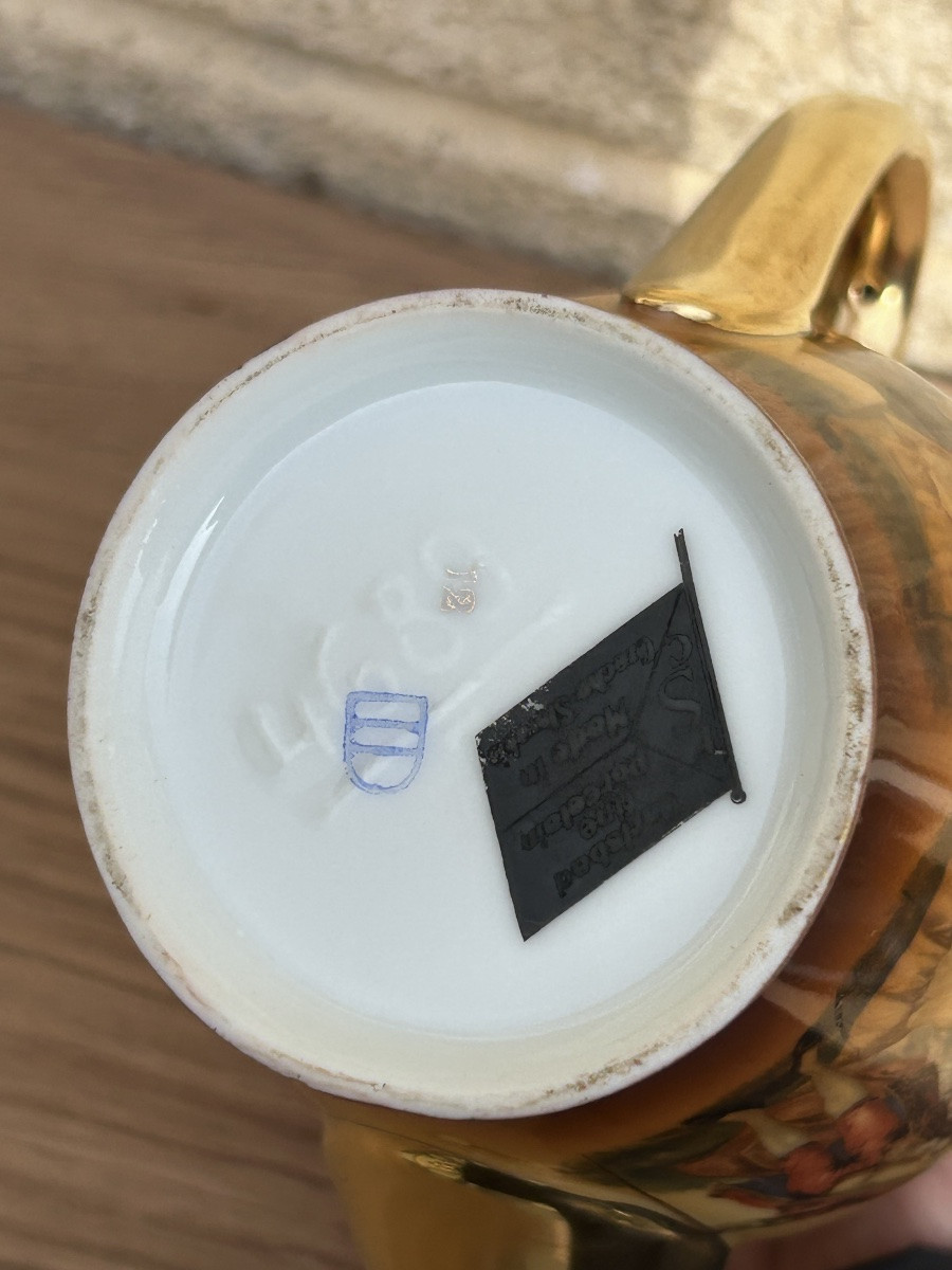 Tête à tête en porcelaine de Carlsbad -photo-3