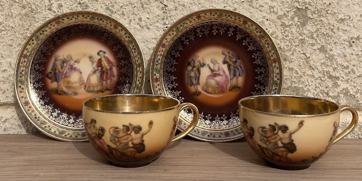 Tête à tête en porcelaine de Carlsbad -photo-5