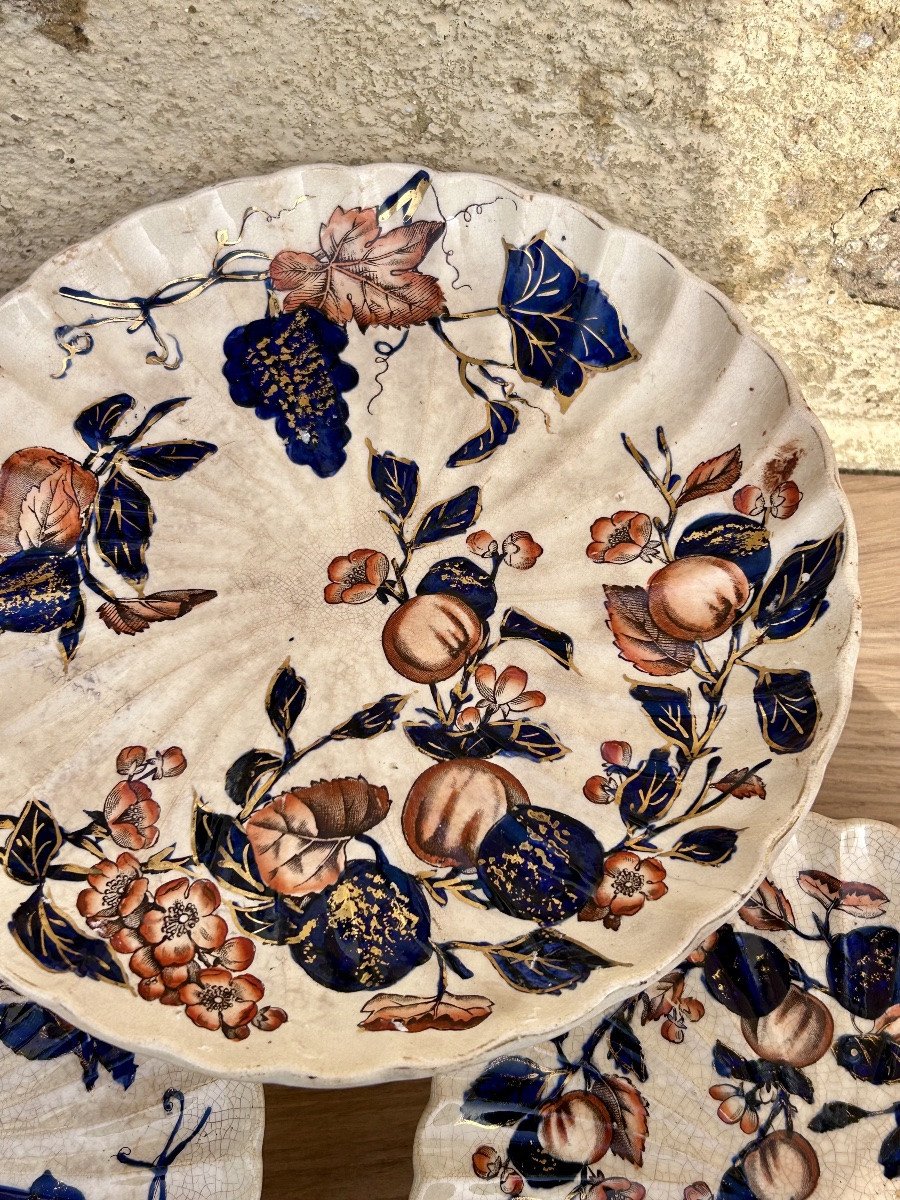 Set Of 5 Earthenware Display Plates -photo-1