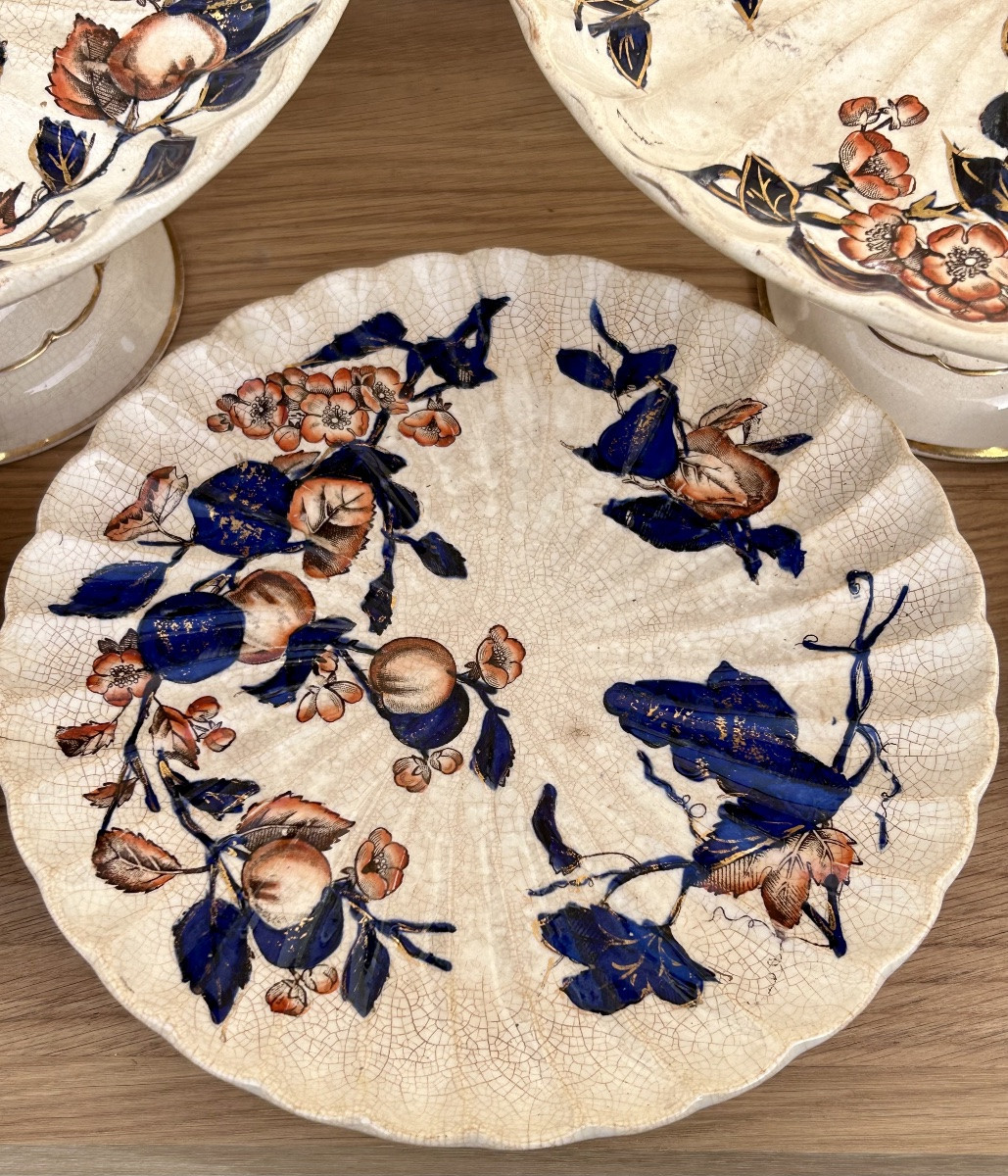 Set Of 5 Earthenware Display Plates -photo-2