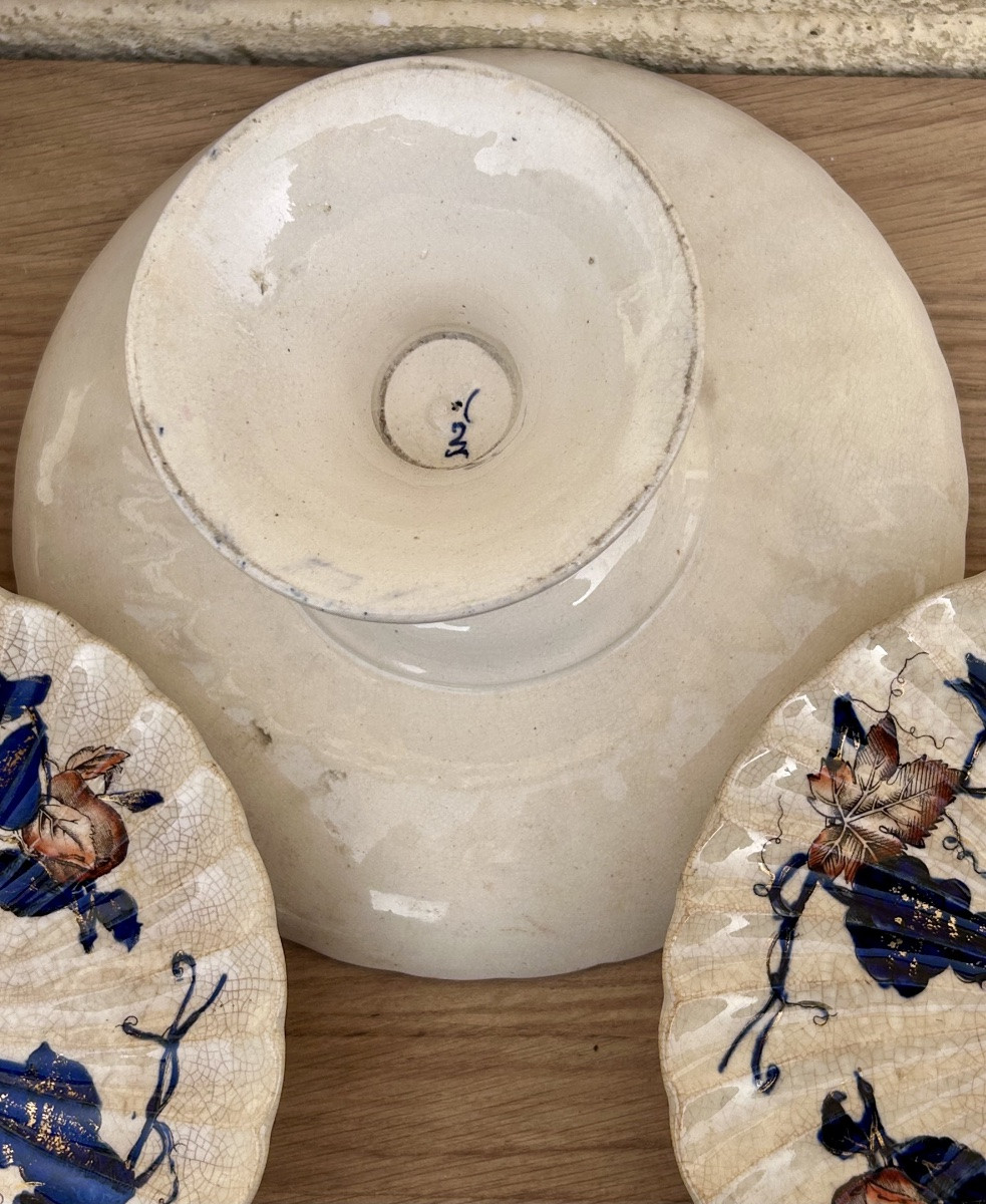 Set Of 5 Earthenware Display Plates -photo-4