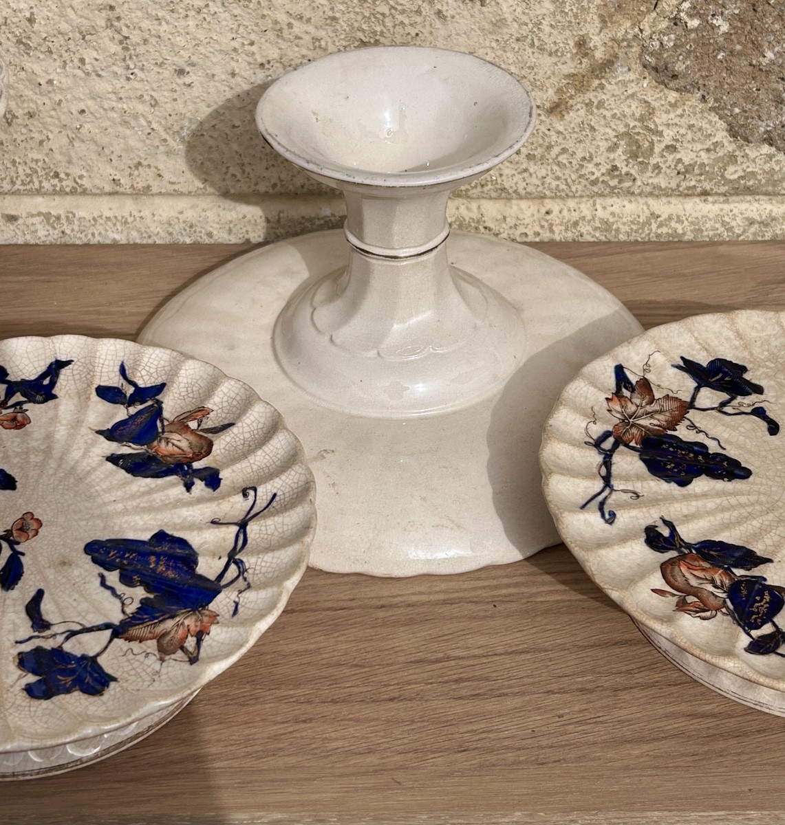 Set Of 5 Earthenware Display Plates -photo-5
