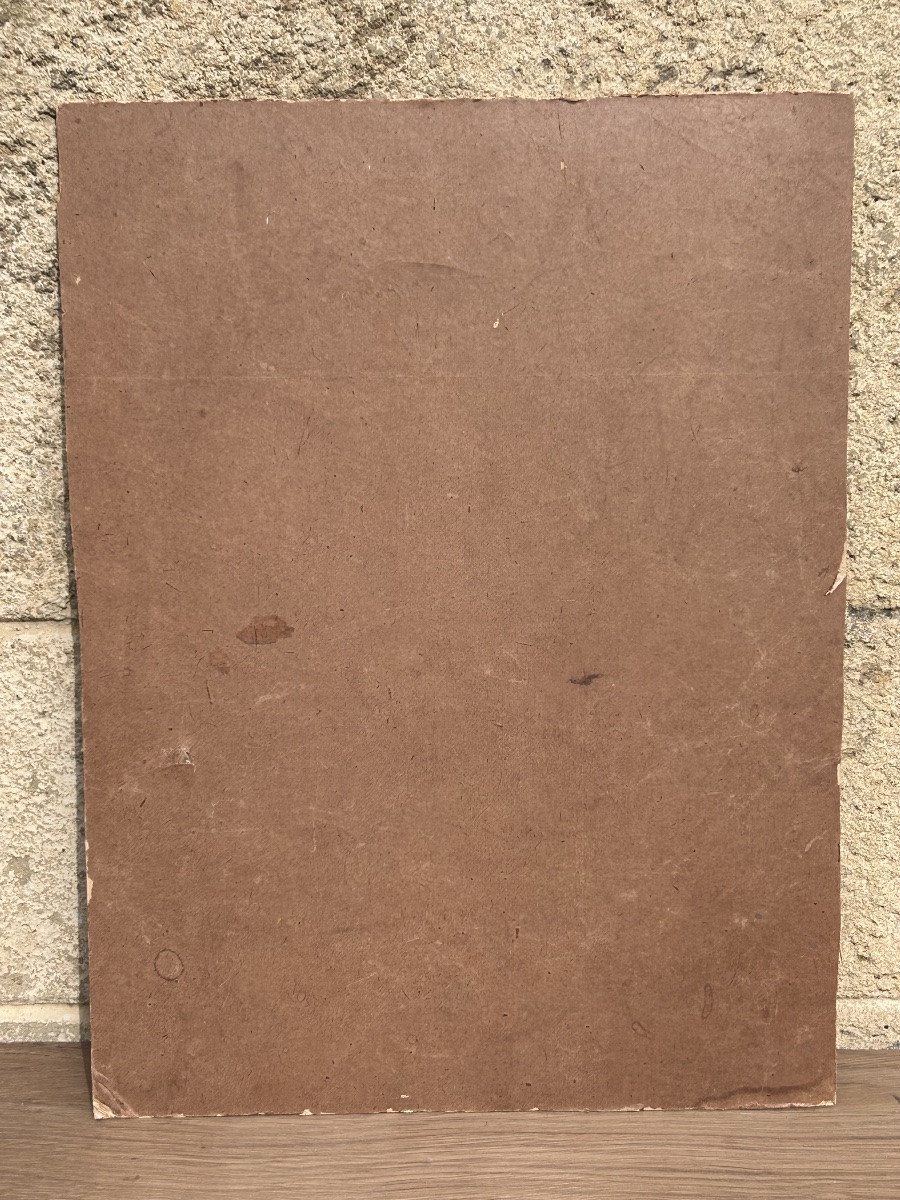 Hartmann, aquarelle sur papier scène de village -photo-4