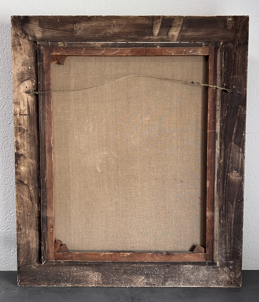 E. Barié, huile sur toile les musiciens -photo-8