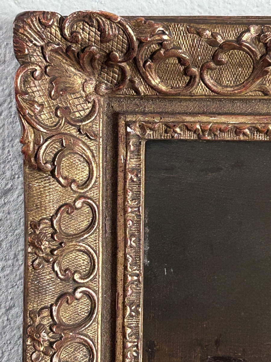 D. Teniers (entourage de), scène de taverne huile sur panneau-photo-3