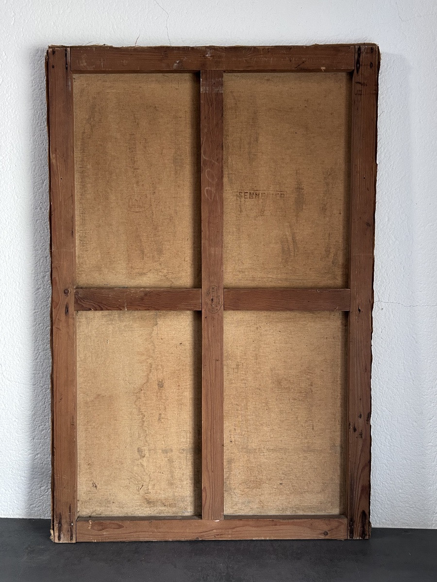 Nu, huile sur toile non signée -photo-7