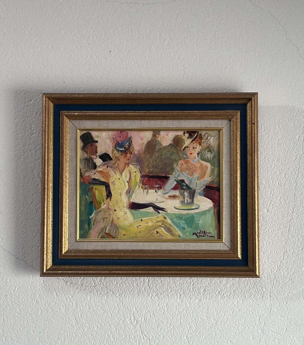 William Mercier, Oil On Canvas, Festive Scene -photo-3