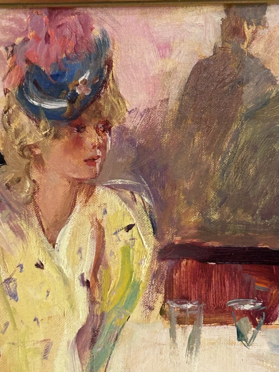 William Mercier, Oil On Canvas, Festive Scene -photo-5