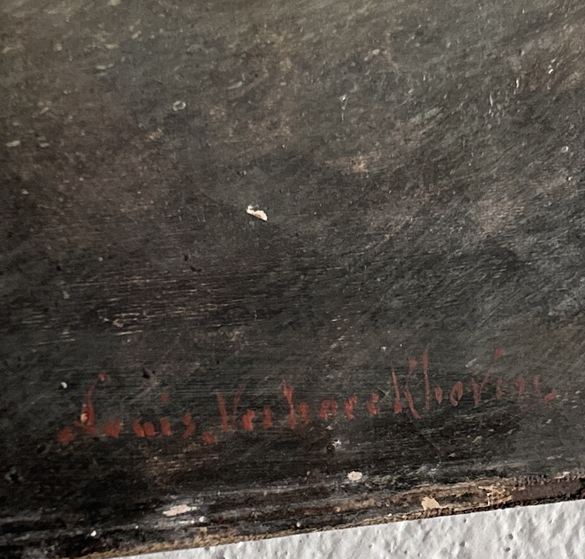 Louis Verboeckhoven, Marine huile sur toile -photo-3