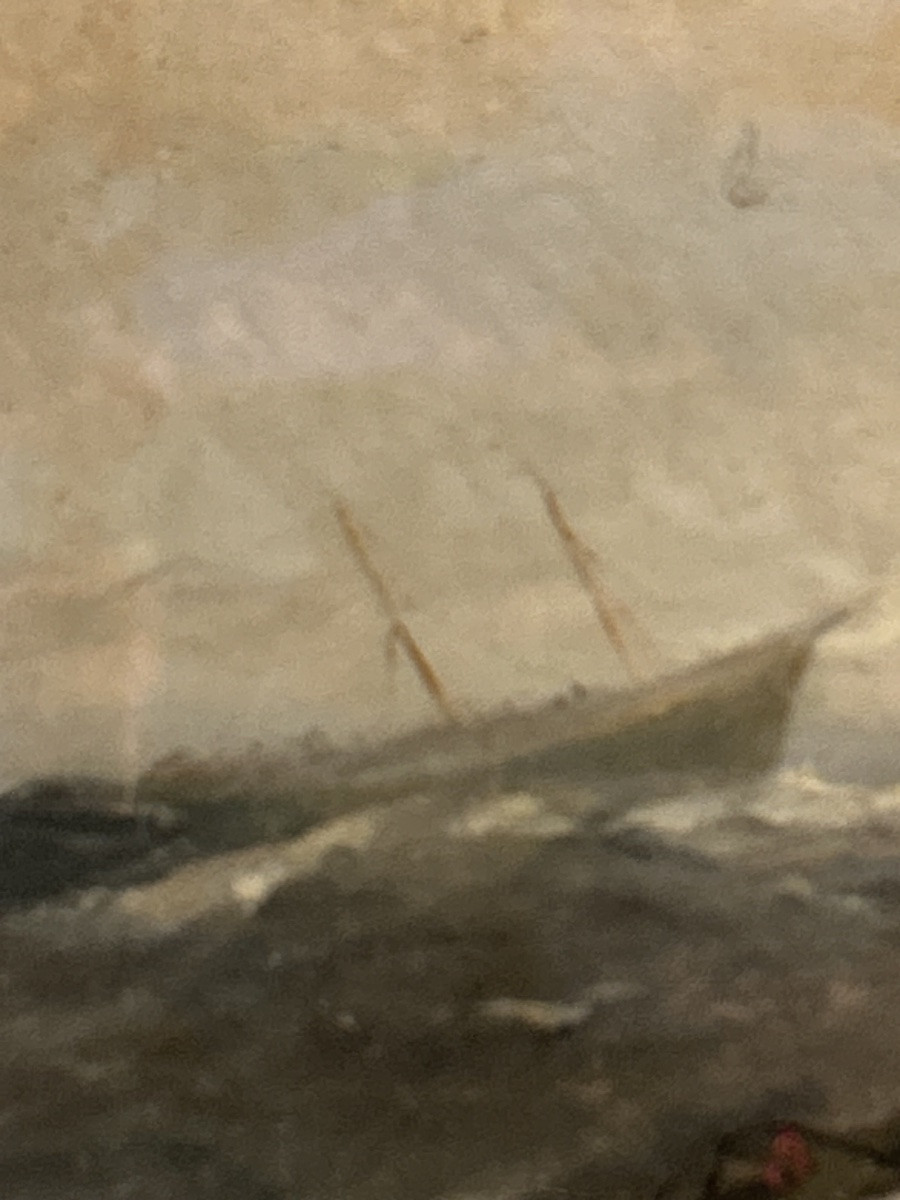 Louis Verboeckhoven, Marine huile sur toile -photo-1