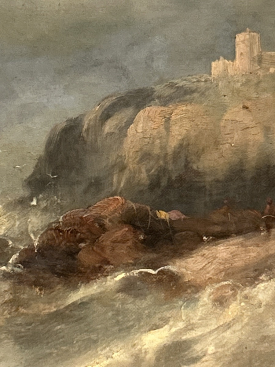 Louis Verboeckhoven, Marine huile sur toile -photo-3