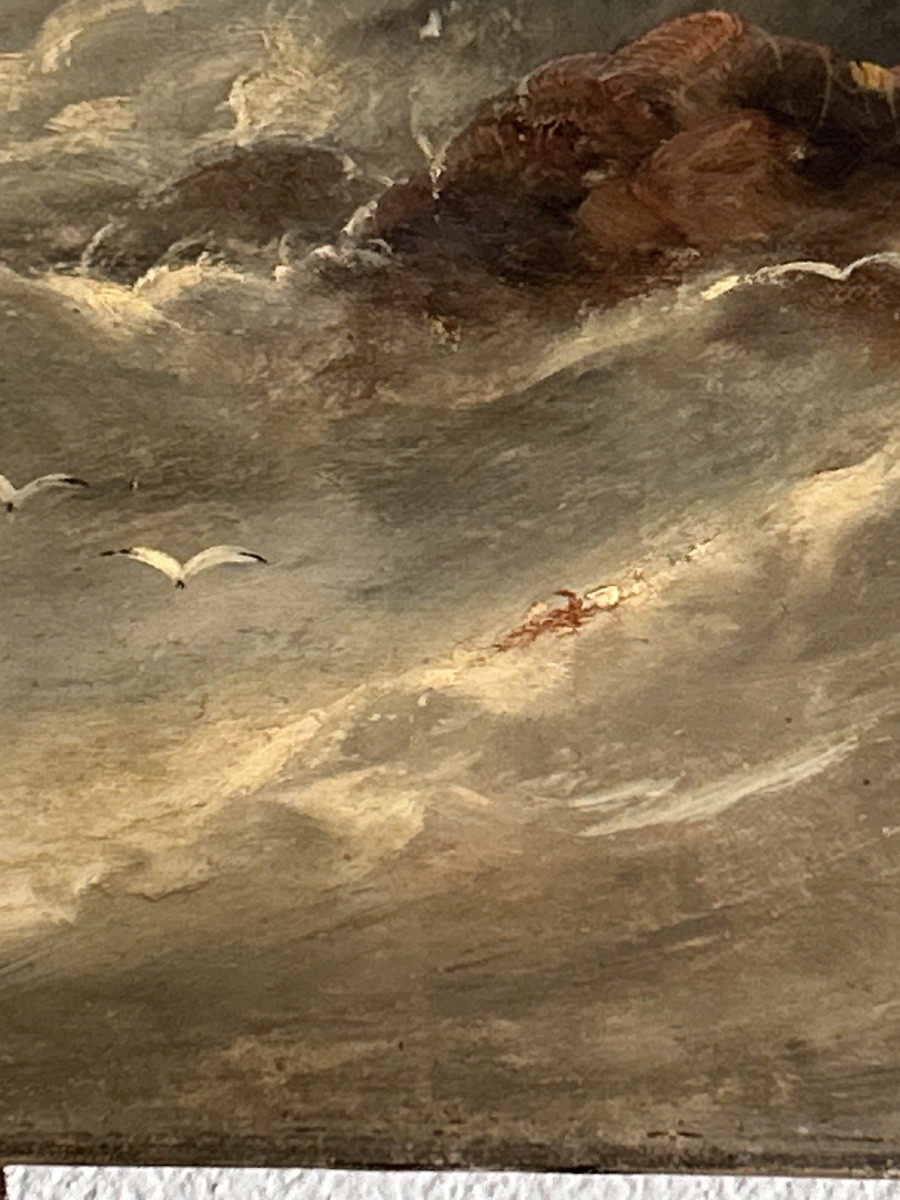 Louis Verboeckhoven, Marine huile sur toile -photo-5