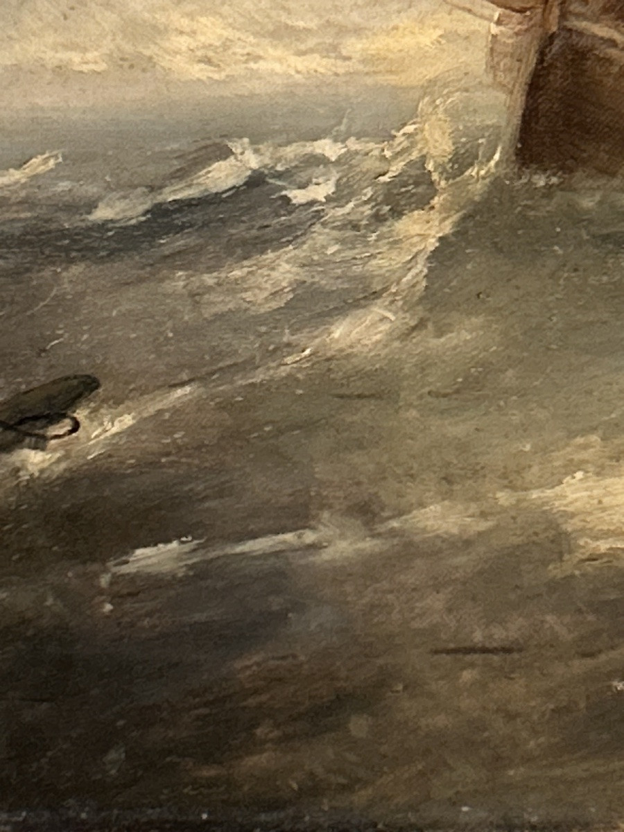 Louis Verboeckhoven, Marine huile sur toile -photo-6