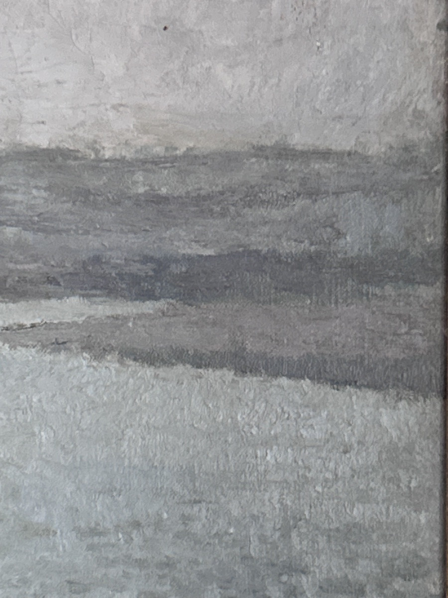 Charles Ludovic Berlioz, huile sur toile École de Rouen-photo-3