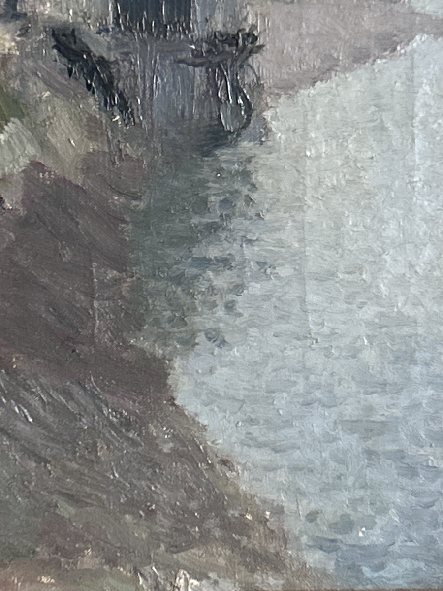 Charles Ludovic Berlioz, huile sur toile École de Rouen-photo-6