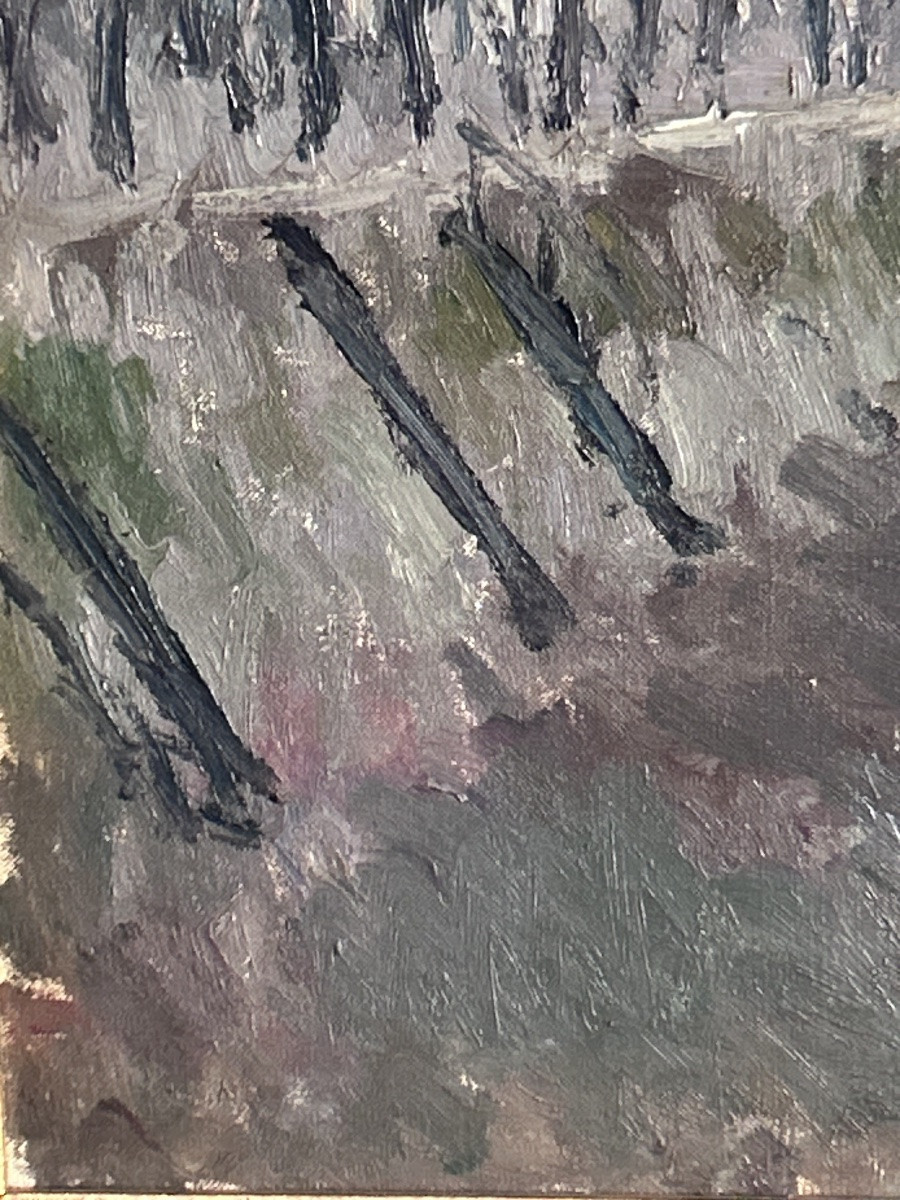 Charles Ludovic Berlioz, huile sur toile École de Rouen-photo-7