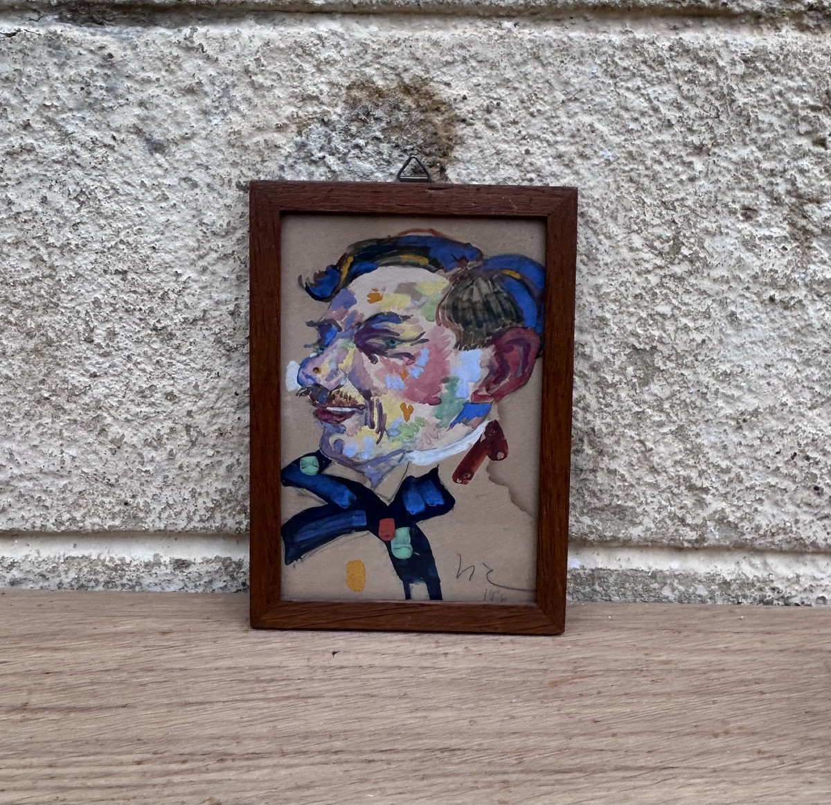 Nico Klopp, portrait à l’aquarelle artiste luxembourgeois -photo-3