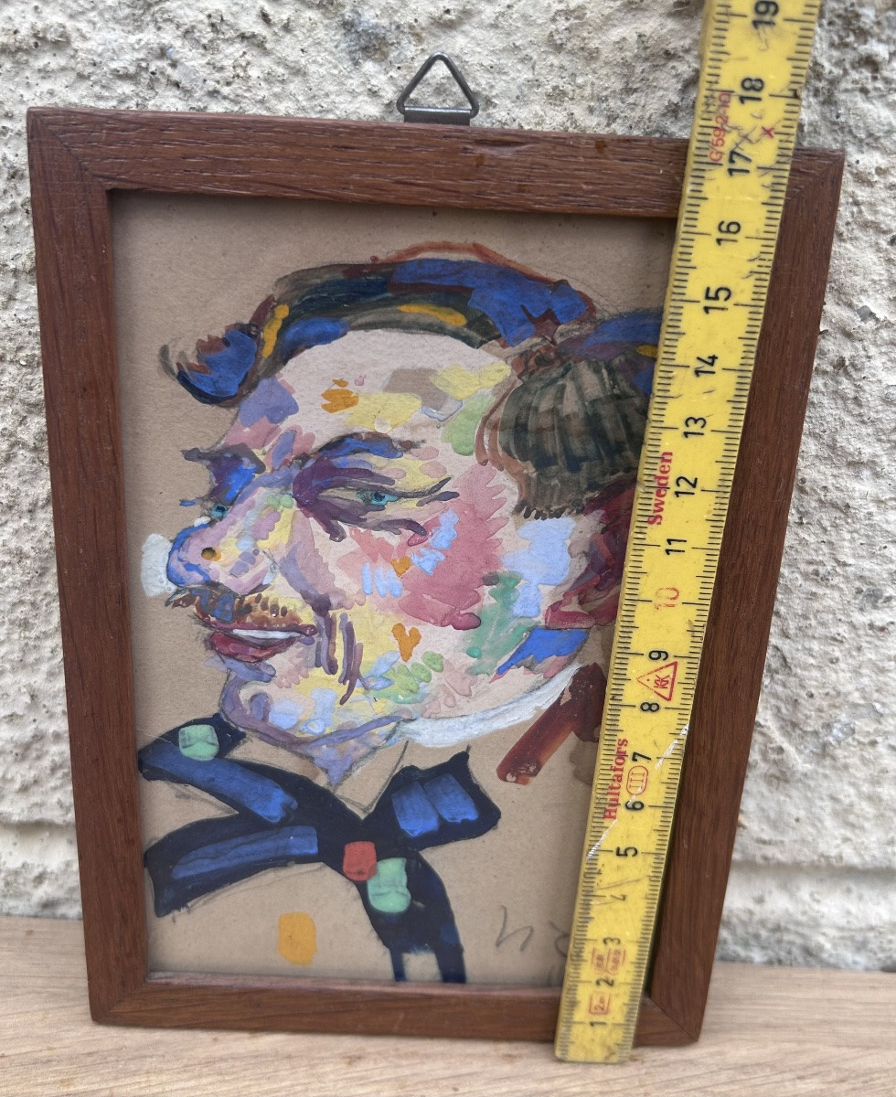 Nico Klopp, portrait à l’aquarelle artiste luxembourgeois -photo-8