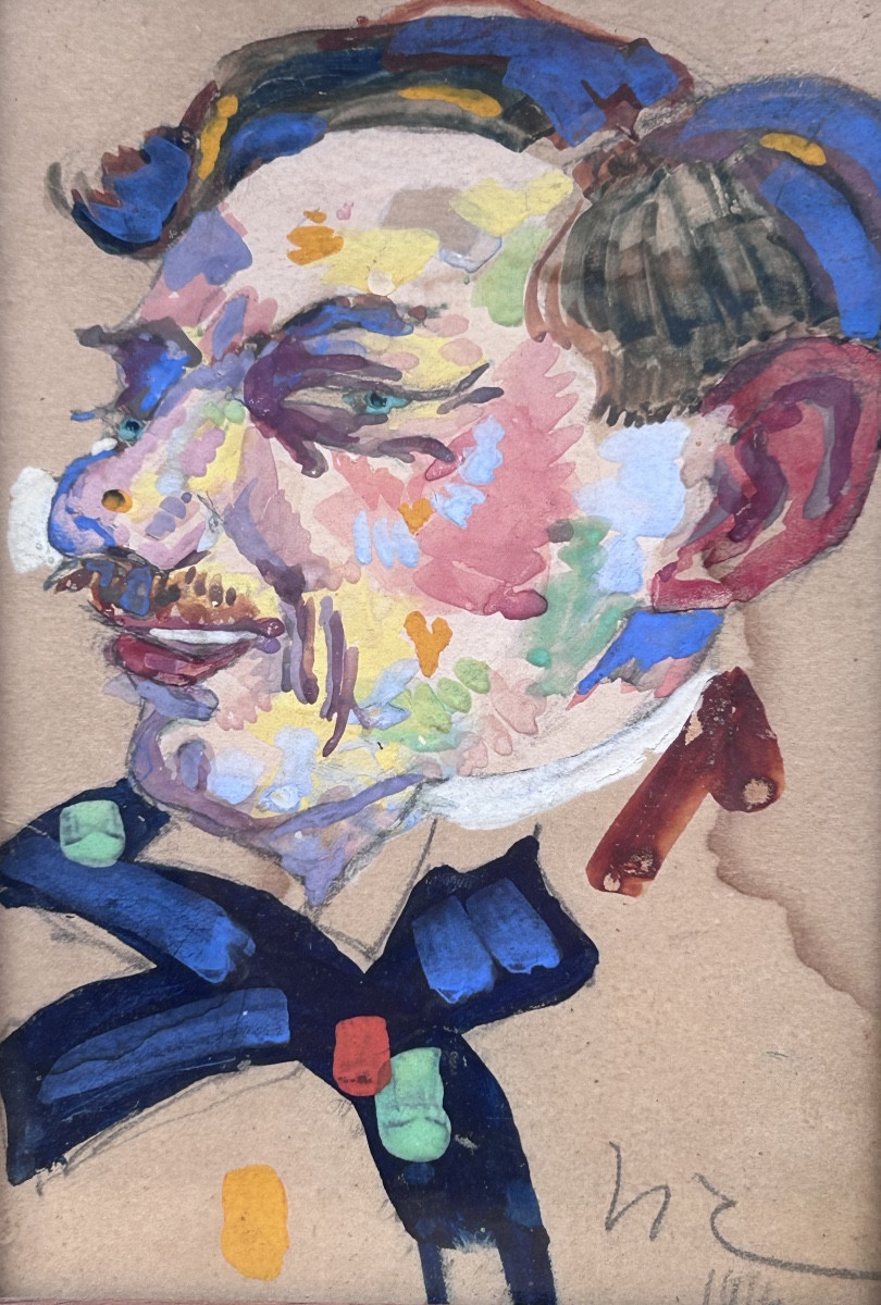 Nico Klopp, portrait à l’aquarelle artiste luxembourgeois 