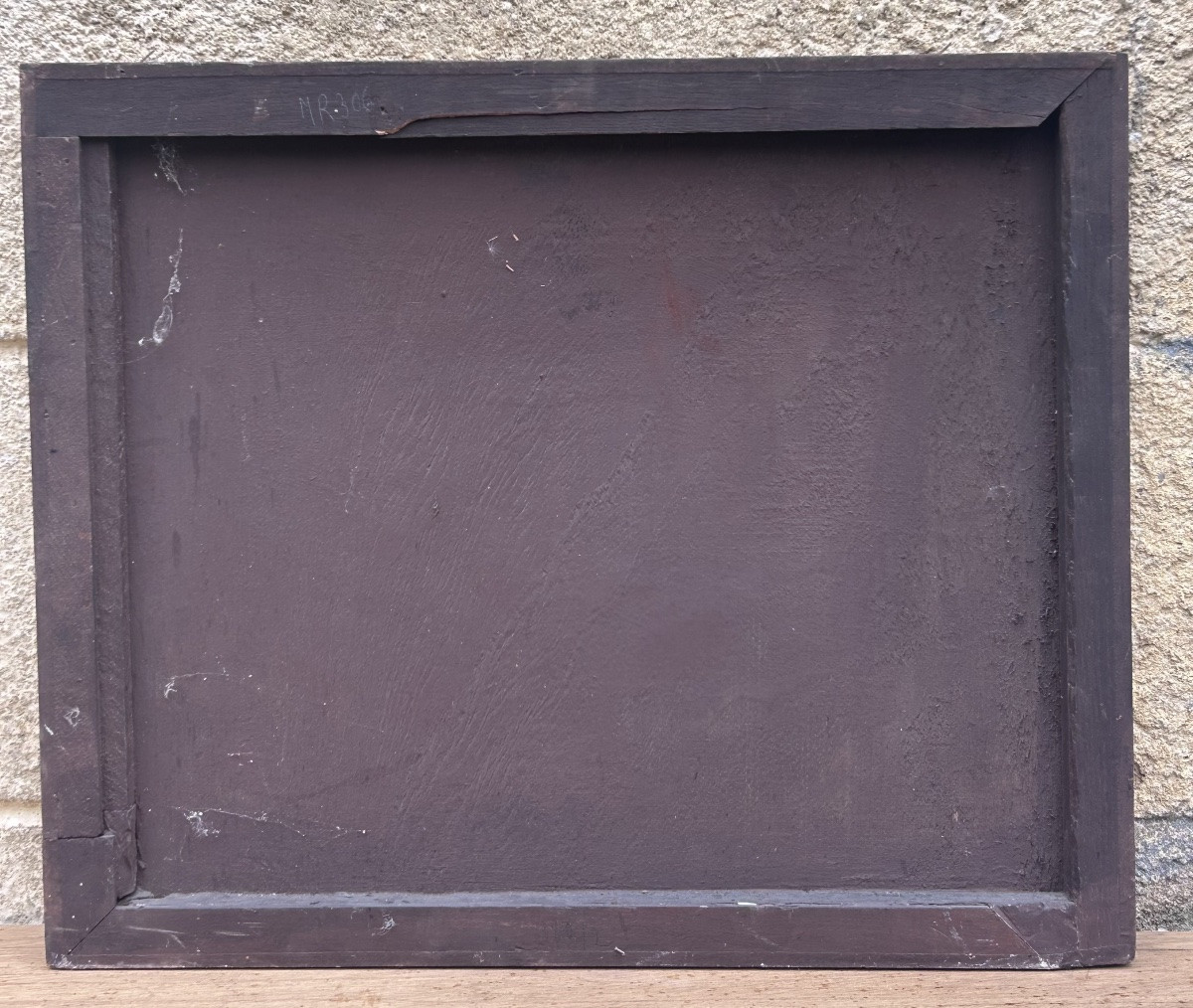 P.R Poulain, huile sur panneau vue du port -photo-8