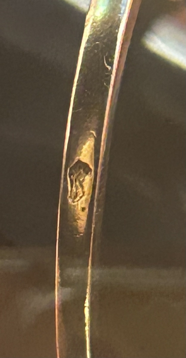 Bague d’enfant en or 18 carats et perle fine -photo-2