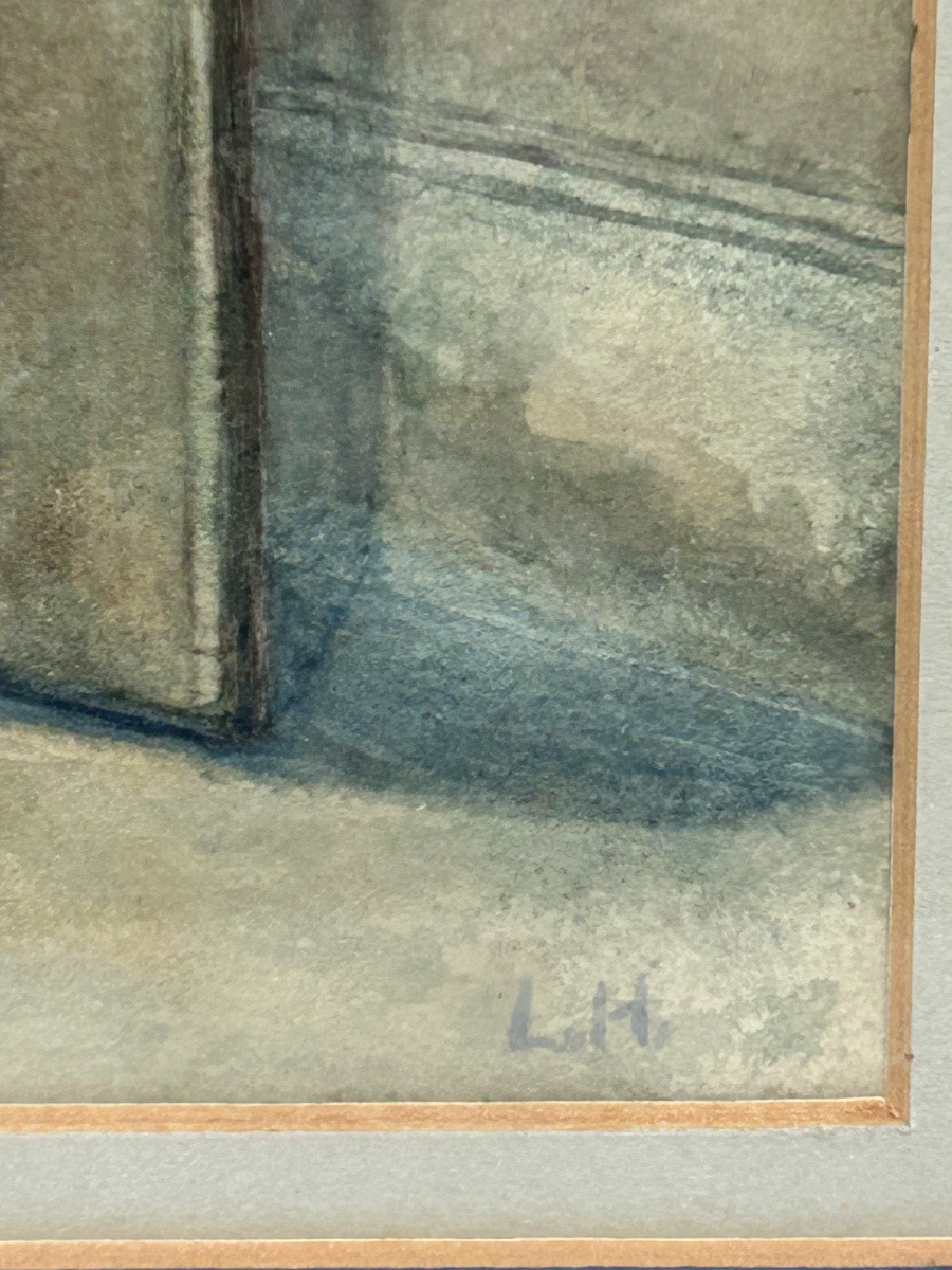 Louis Haghe, Watercolor Interior Of A Chapel-photo-4