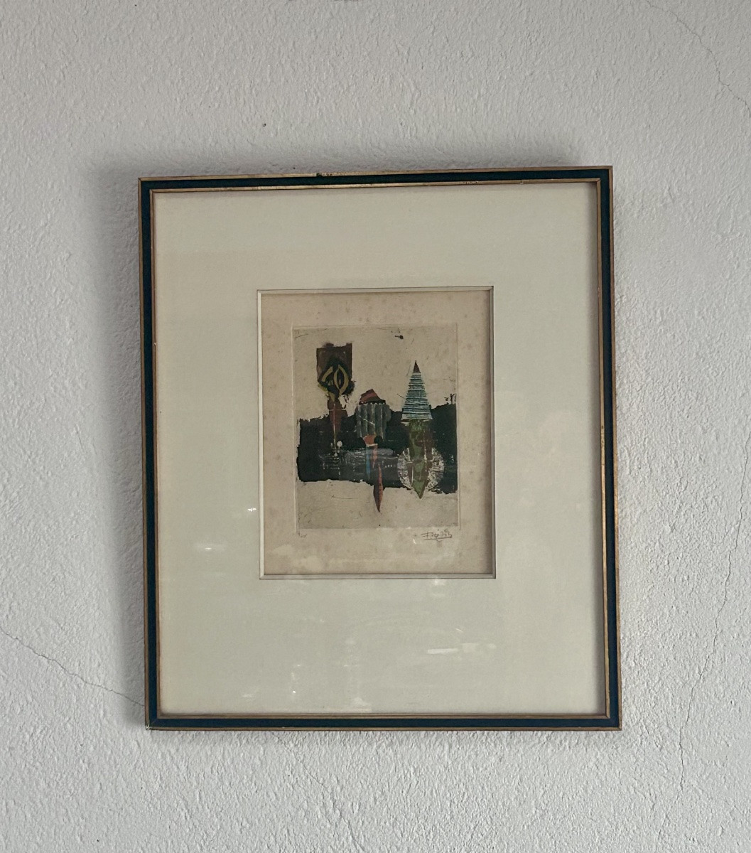 Johny Friedlaender, Abstract Colored Engraving -photo-3