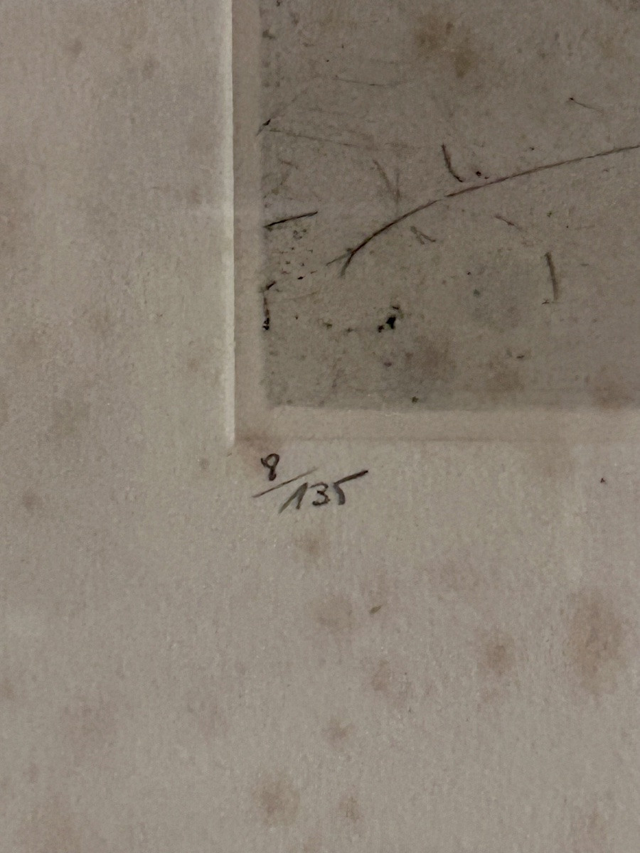 Johny Friedlaender, Abstract Colored Engraving -photo-2