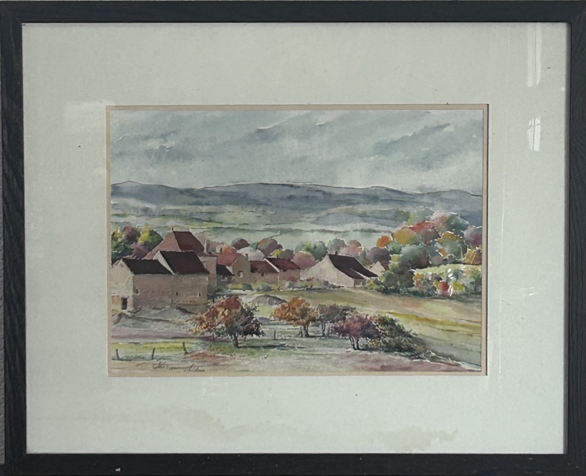 R. Tournay, aquarelle « Vallée de la Guye »-photo-2