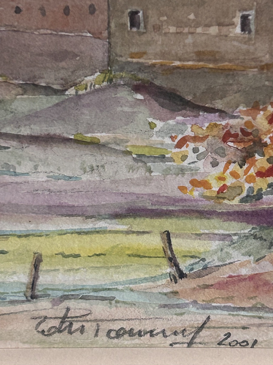 R. Tournay, aquarelle « Vallée de la Guye »-photo-4
