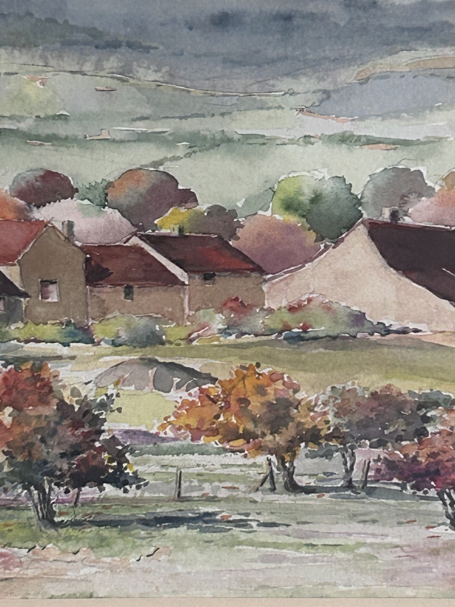 R. Tournay, aquarelle « Vallée de la Guye »-photo-4