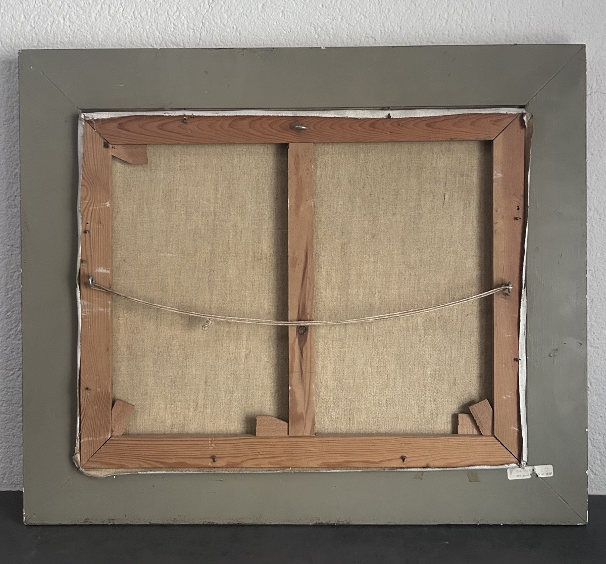 M. Steichen, huile sur toile paysage forêt en hiver -photo-7