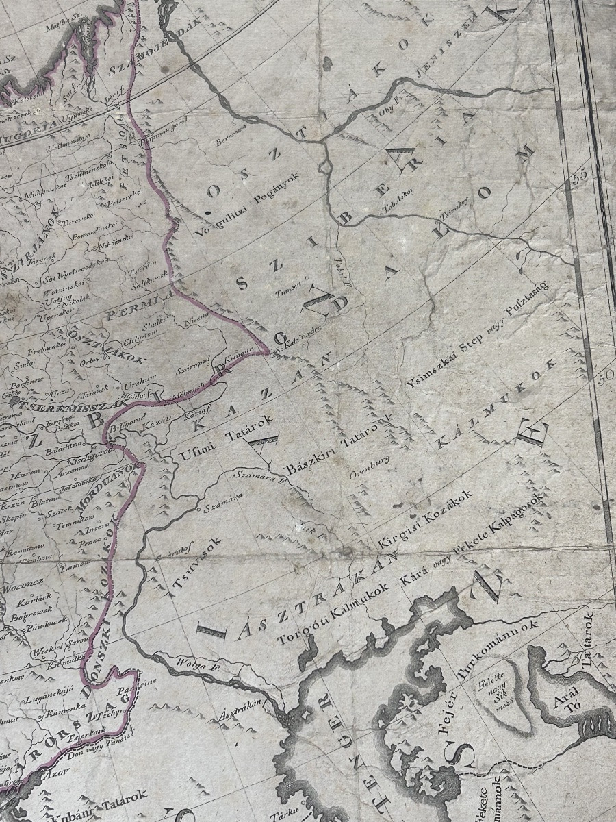 Ancienne carte hongroise de l’Europe-photo-7