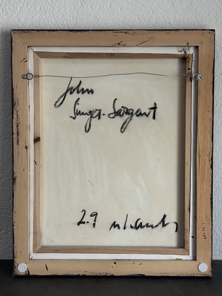 R. Schauls, Luxembourg Artist Mixed Media Portrait On Canvas -photo-4