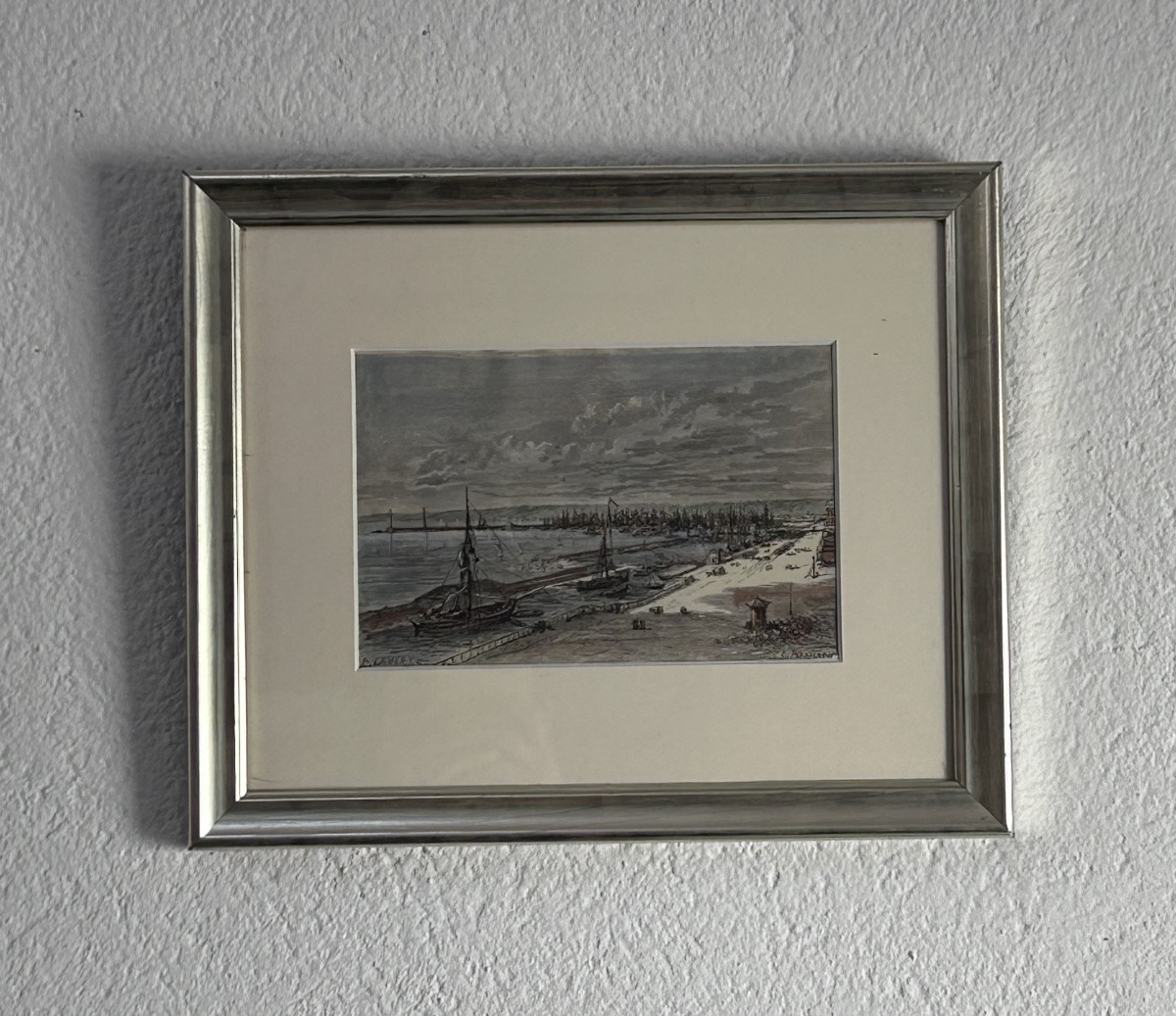 G. Perrichon And D. Lancelot, Marine Colour Engraving-photo-2