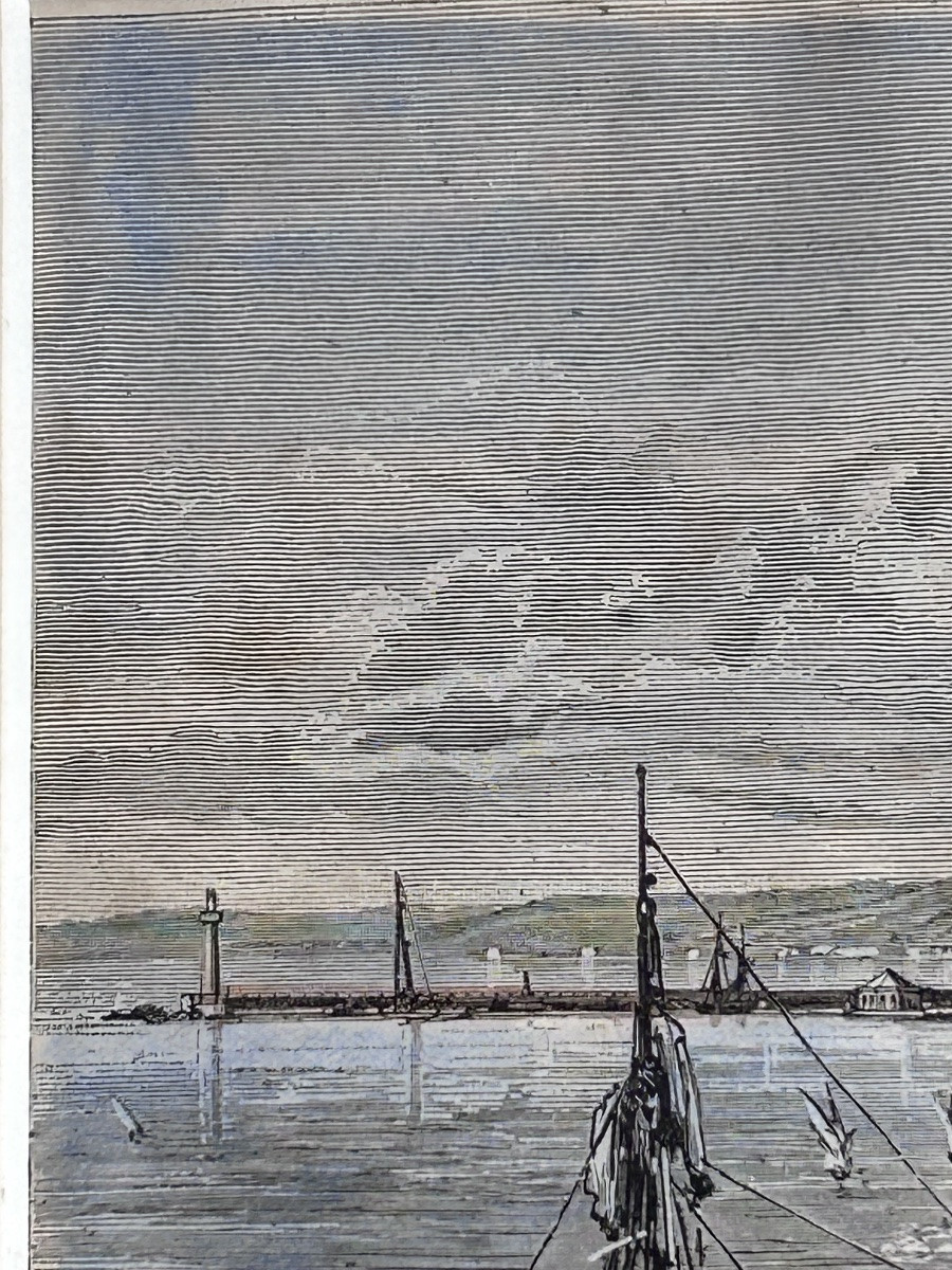 G. Perrichon And D. Lancelot, Marine Colour Engraving-photo-7