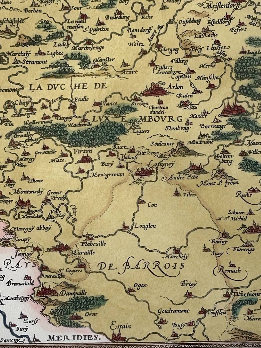 Gérard De Jode, Coloured Map Luxembourg-belgium-photo-2