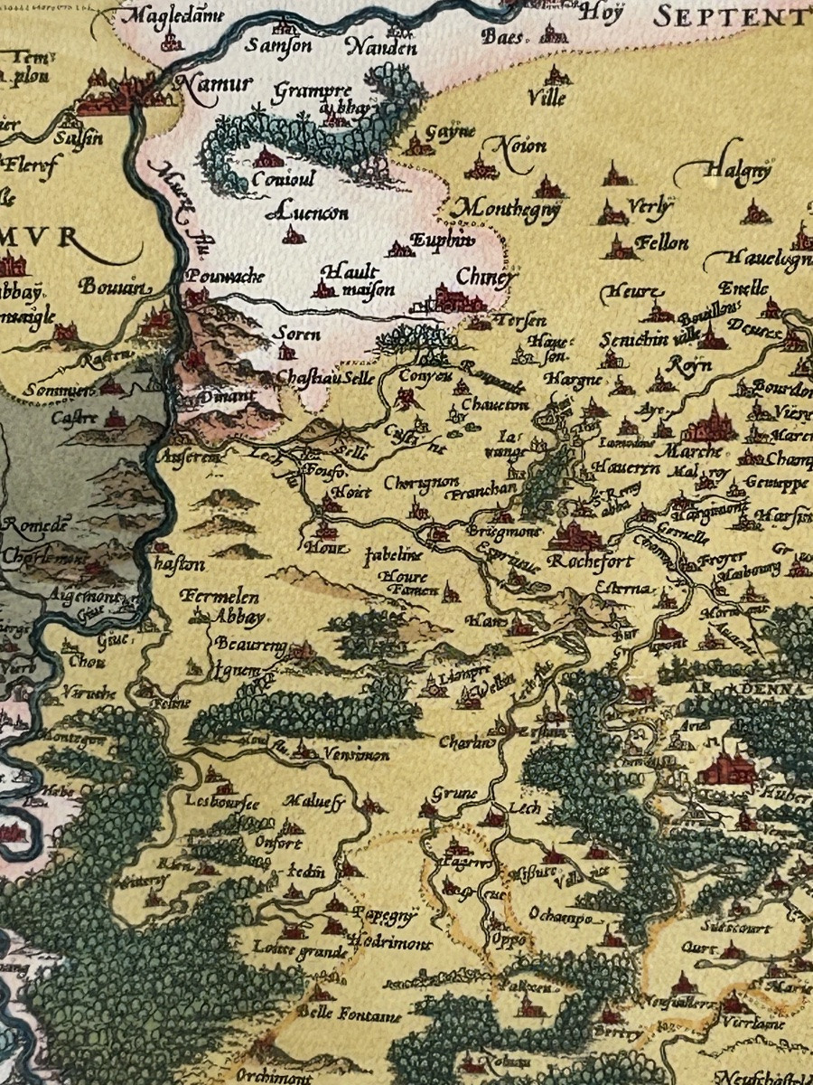 Gérard De Jode, Coloured Map Luxembourg-belgium-photo-5