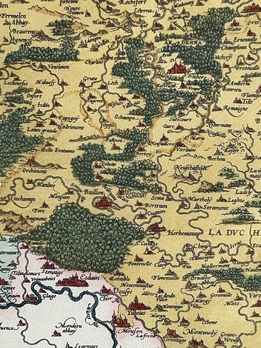 Gérard De Jode, Coloured Map Luxembourg-belgium-photo-6