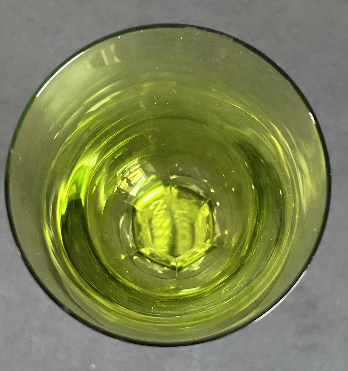 Lalique, 12 Roemer Glasses, Trèves Model, In Engraved And Colored Crystal -photo-1