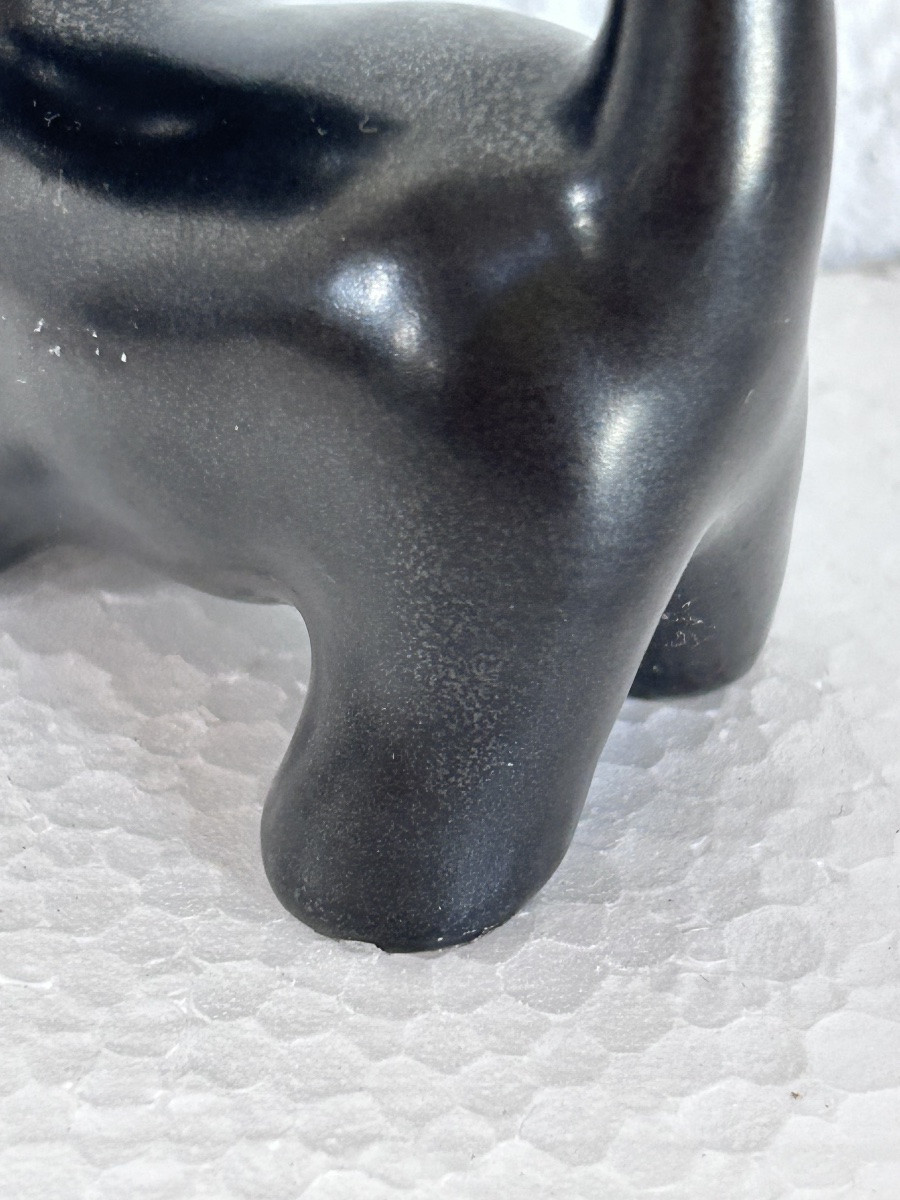 Villeroy & Boch Luxembourg, Black Earthenware Cat -photo-4