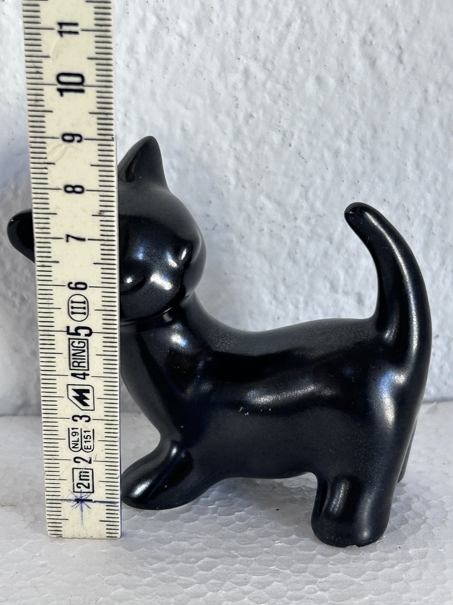 Villeroy & Boch Luxembourg, Black Earthenware Cat -photo-6