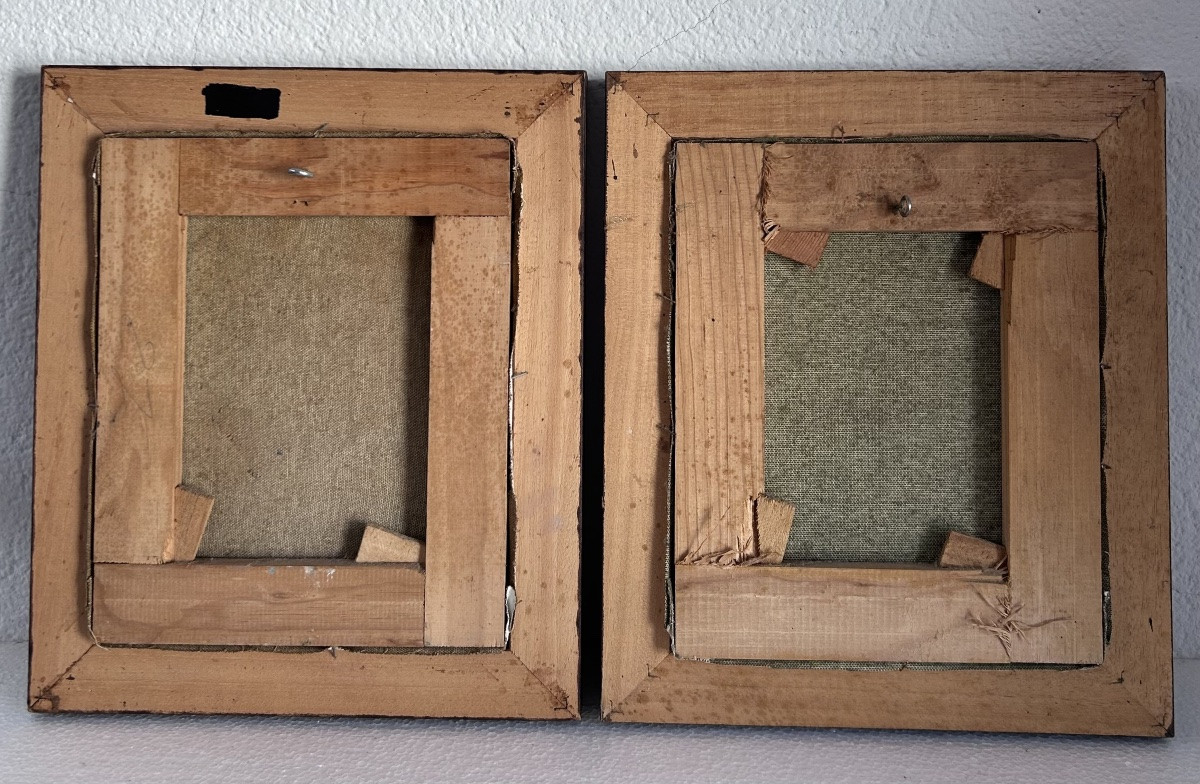 Betés, Pair Of Oil Paintings On Canvas, Bouquets Of Flowers -photo-8