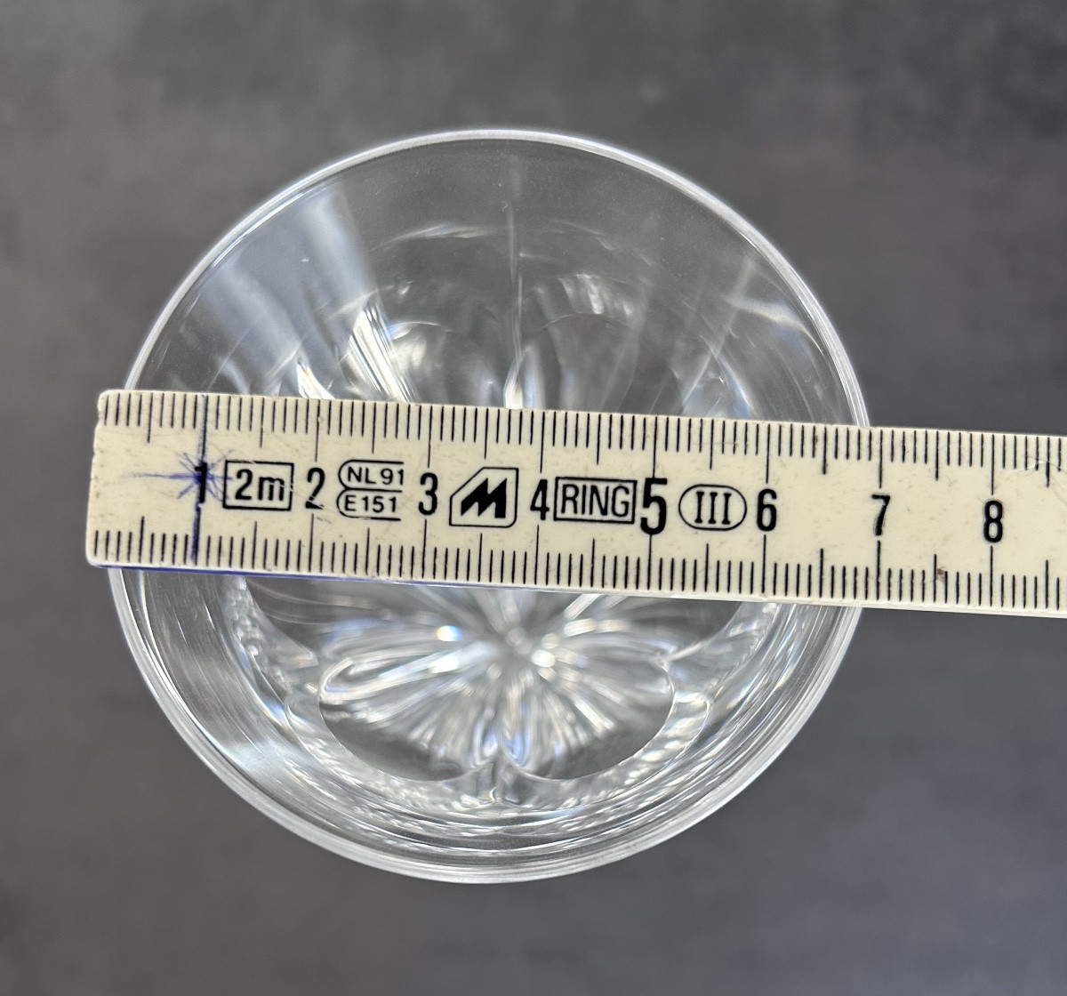 Val Saint Lambert, 12 Art Deco Crystal White Wine Glasses -photo-7